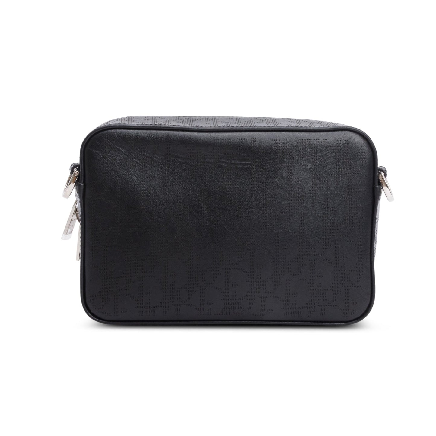 Christian Dior 2022 Black Oblique Galaxy Leather Safari Messenger Pouch