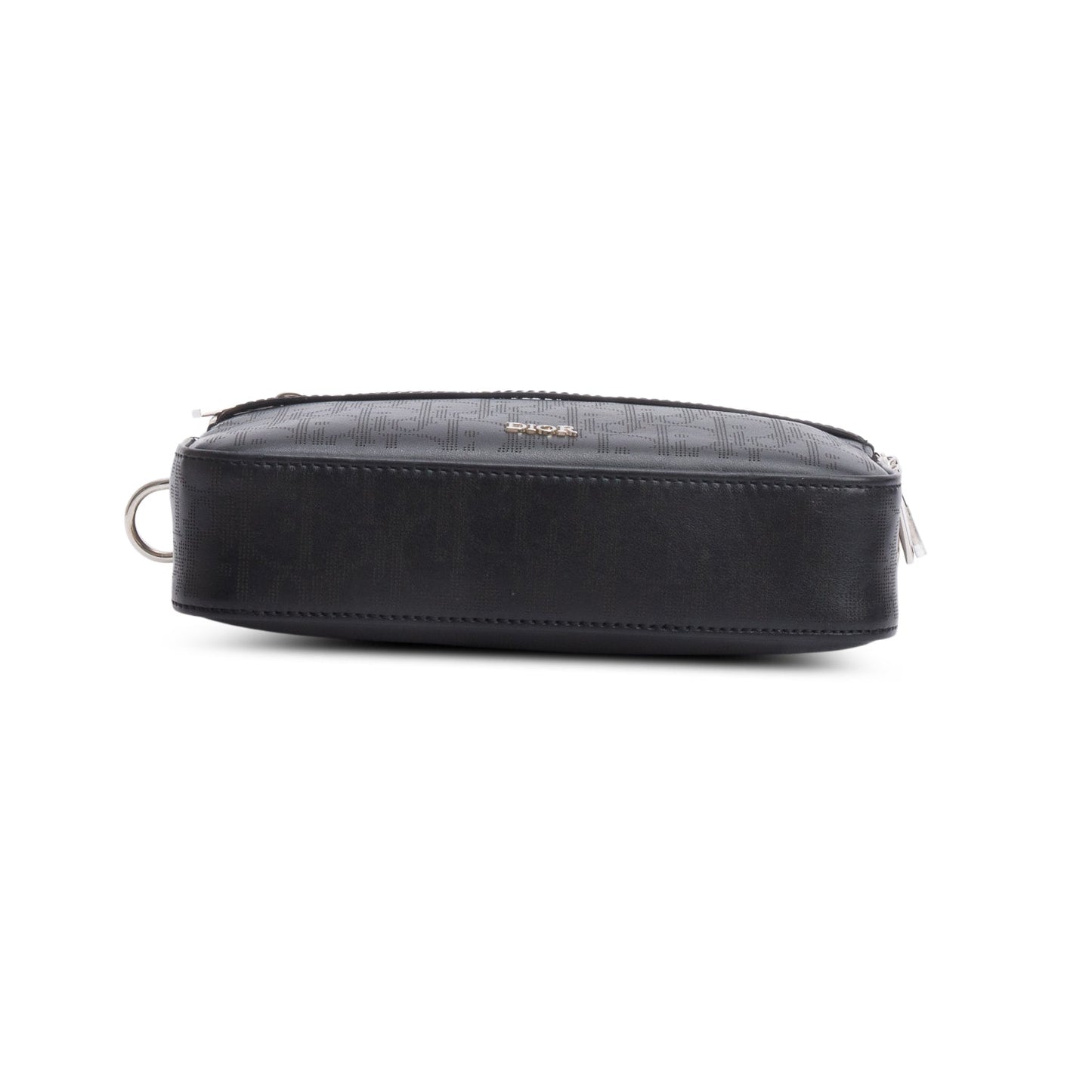 Christian Dior 2022 Black Oblique Galaxy Leather Safari Messenger Pouch