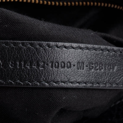 Balenciaga 2024 Black Arena Leather Small Le City Bag