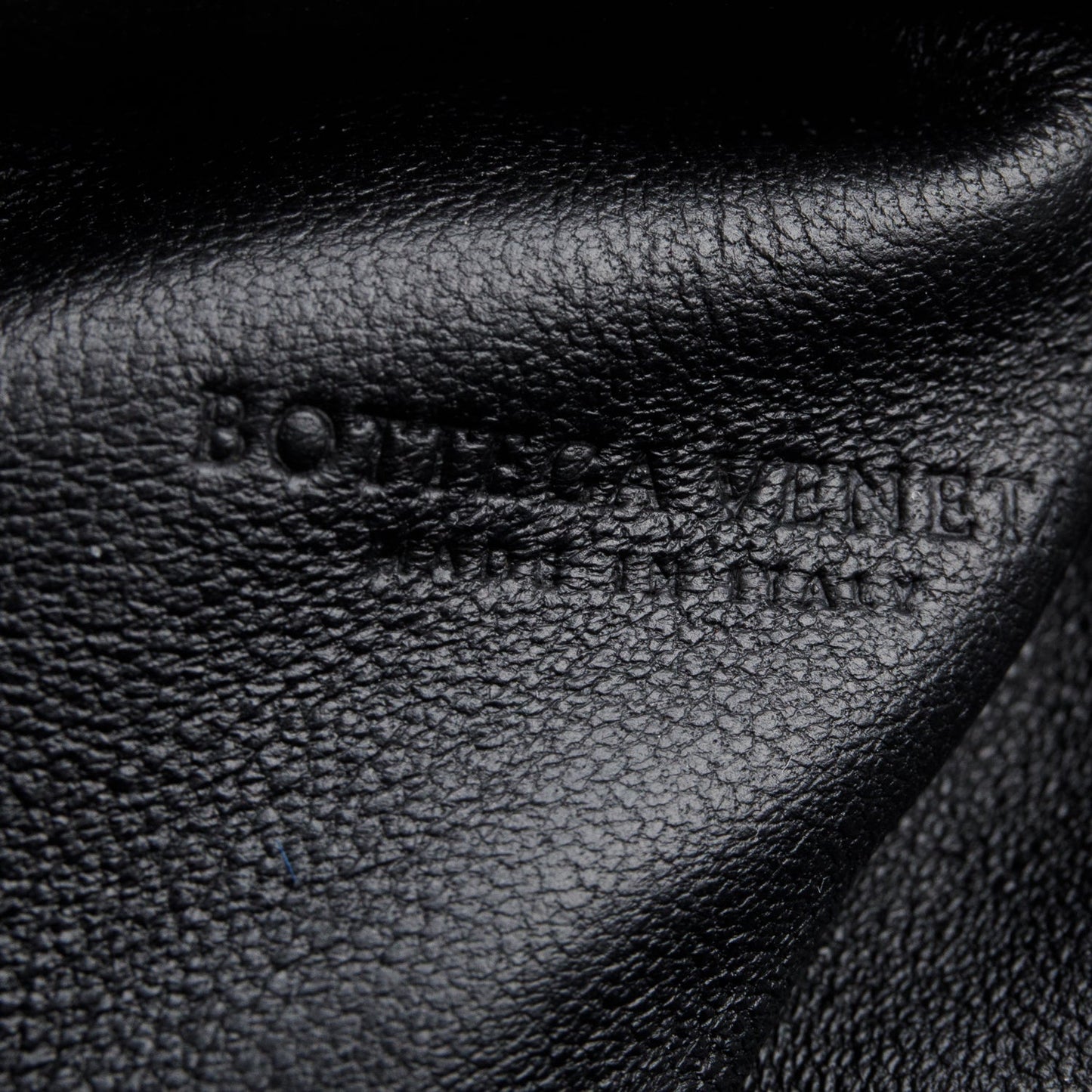 Bottega Veneta Blsck Calfskin Intrecciato Leather The Mini Pouch