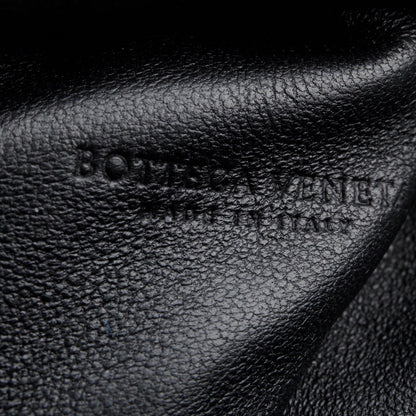 Bottega Veneta Blsck Calfskin Intrecciato Leather The Mini Pouch