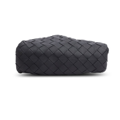 Bottega Veneta Blsck Calfskin Intrecciato Leather The Mini Pouch