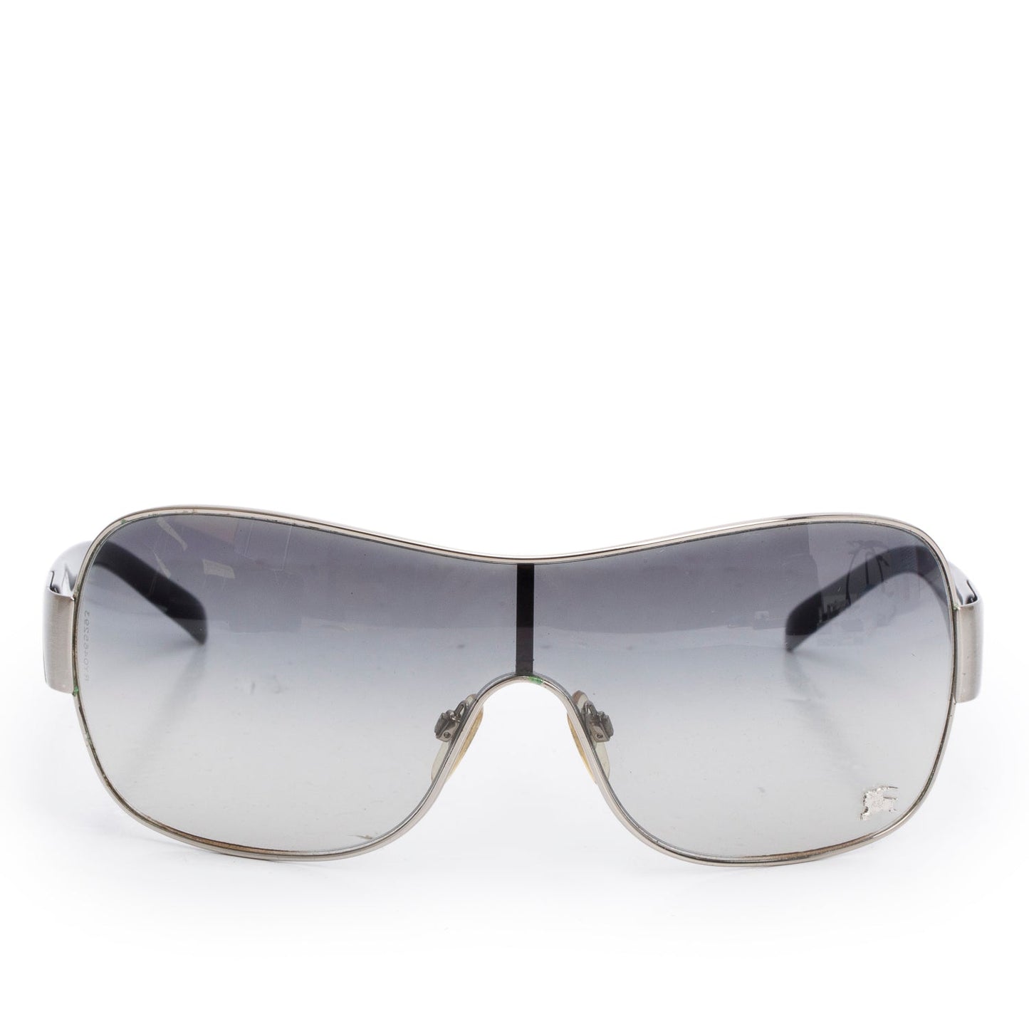 Burberry BE 3024 Black Acetate Logo Shield Sunglasses