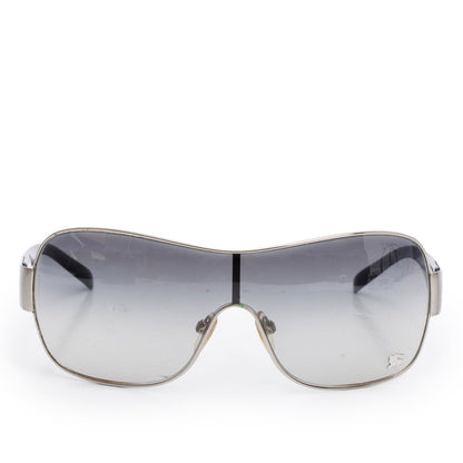 Burberry BE 3024 Black Acetate Logo Shield Sunglasses