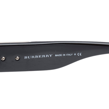 Burberry BE 3024 Black Acetate Logo Shield Sunglasses