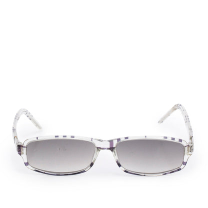 Burberry By Safilo B8426/S Transparent Check Acetate Rectangular Sunglasses