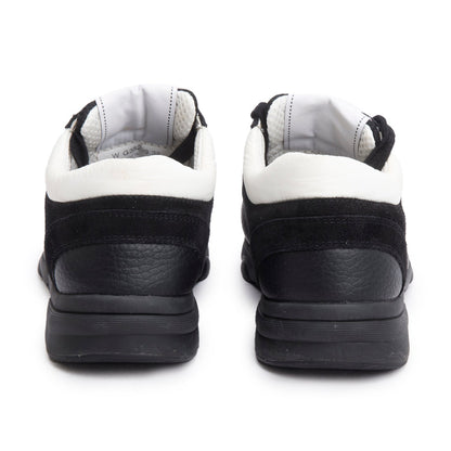 Chanel 2024 Black Calfskin Mesh Suede CC Logo Sneakers, Size 38