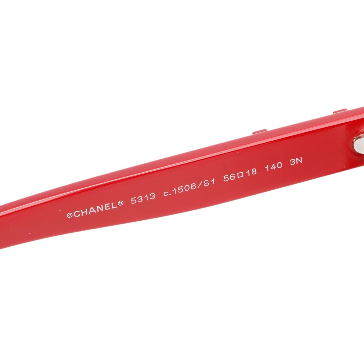 Chanel 5313 Red Acetate CC Boy Accent Butterfly Sunglasses