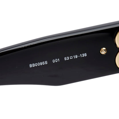 Balenciaga BB0095S Black Acetate Dynasty D-Frame Sunglasses