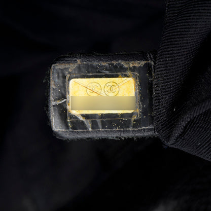 Chanel Black Caviar Quilted Petite Shopping Tote PST