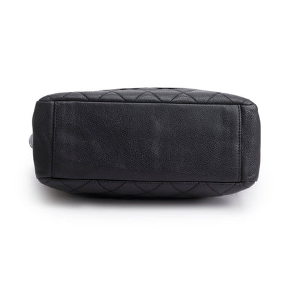 Chanel Black Caviar Quilted Petite Shopping Tote PST