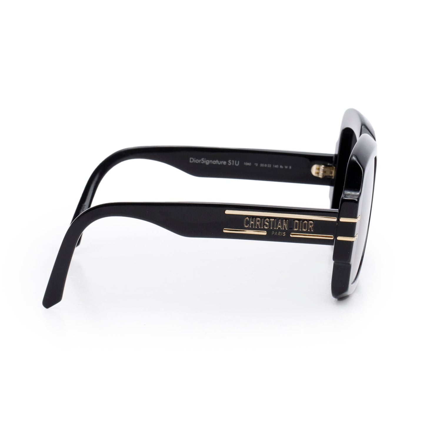 Christian Dior Black Acetate DiorSignature S1U Oversized Sunglasses
