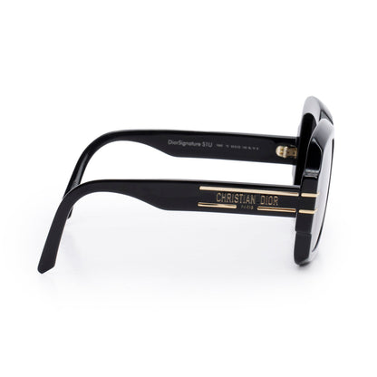 Christian Dior Black Acetate DiorSignature S1U Oversized Sunglasses