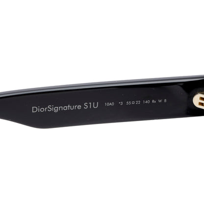 Christian Dior Black Acetate DiorSignature S1U Oversized Sunglasses