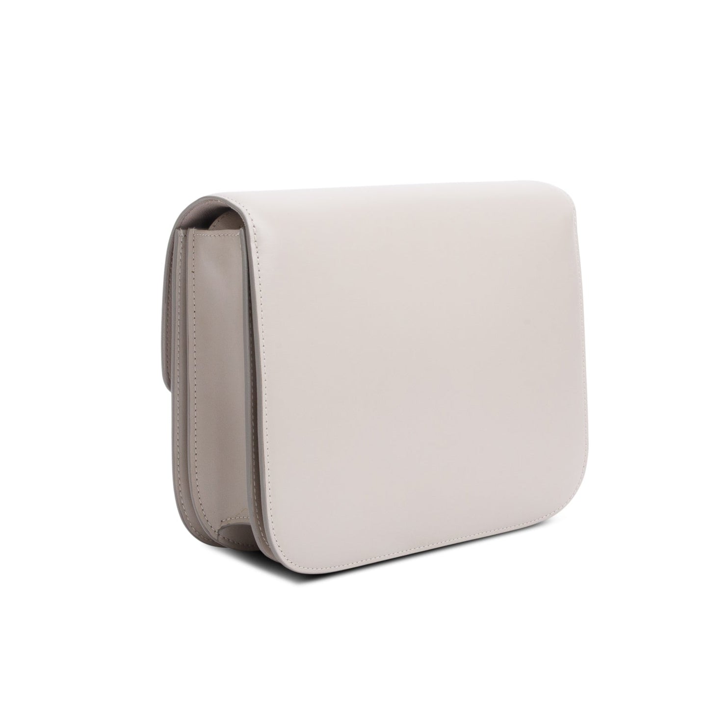 Celine Grey Calfskin Medium Classic Box Flap Bag
