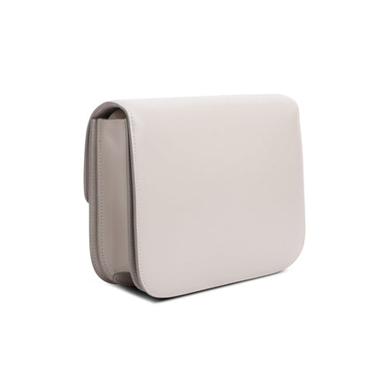 Celine Grey Calfskin Medium Classic Box Flap Bag