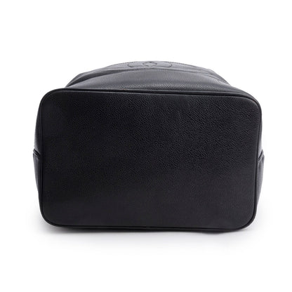 Chanel Black Caviar Drawstring Sling Bag