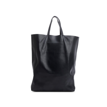 Celine Black Leather Vertical Cabas Large Tote