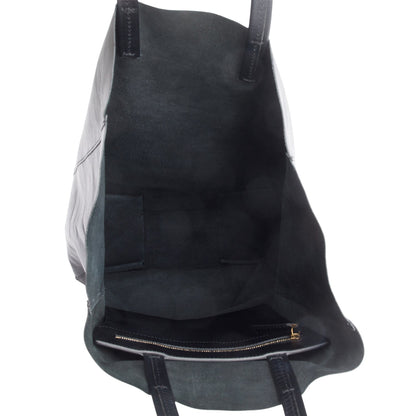 Celine Black Leather Vertical Cabas Large Tote