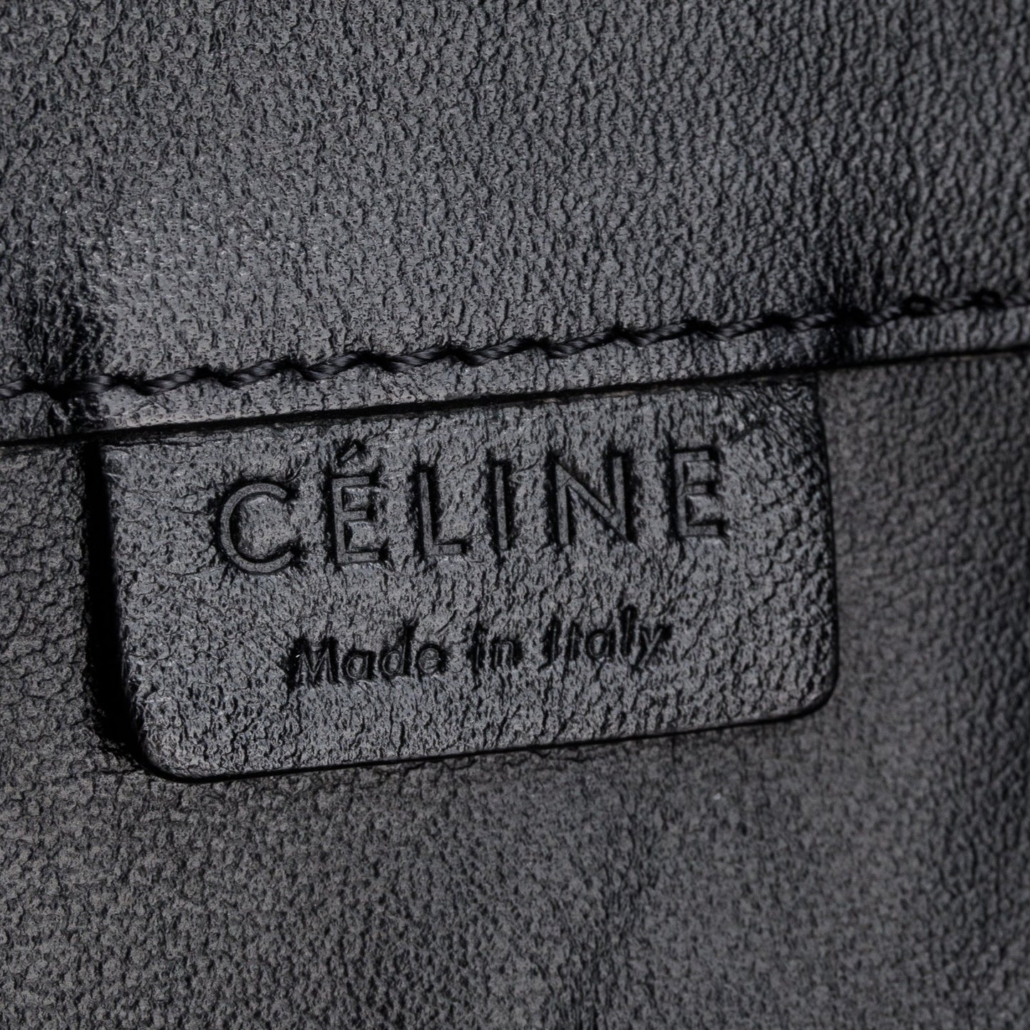 Celine Black Leather Vertical Cabas Large Tote