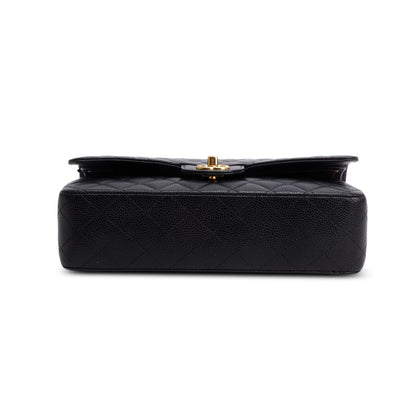 Chanel Black Caviar Classic Medium Double Flap Bag