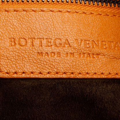 Bottega Veneta Orange Nappa Intrecciato Large Veneta Hobo