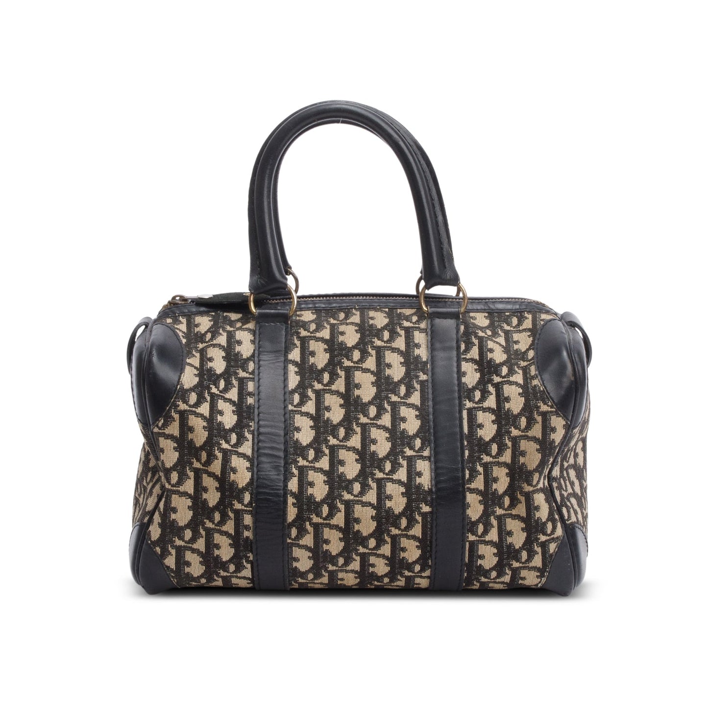 Christian Dior Navy Diorissimo Small Boston Bag