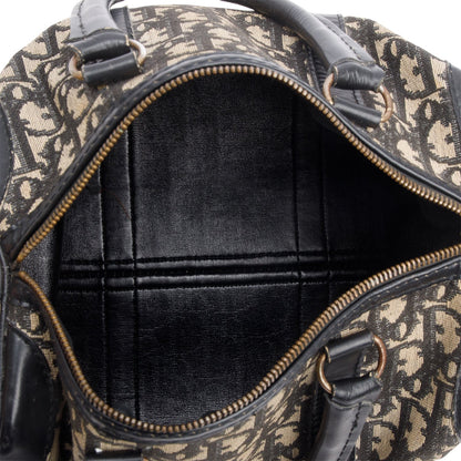 Christian Dior Navy Diorissimo Small Boston Bag