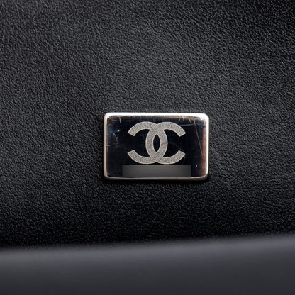 Chanel 2025 Black Caviar Quilted Medium Boy Bag