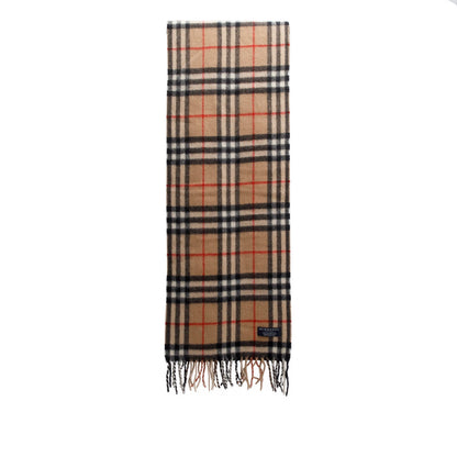 Burberry Brown House Check Wool Scarf