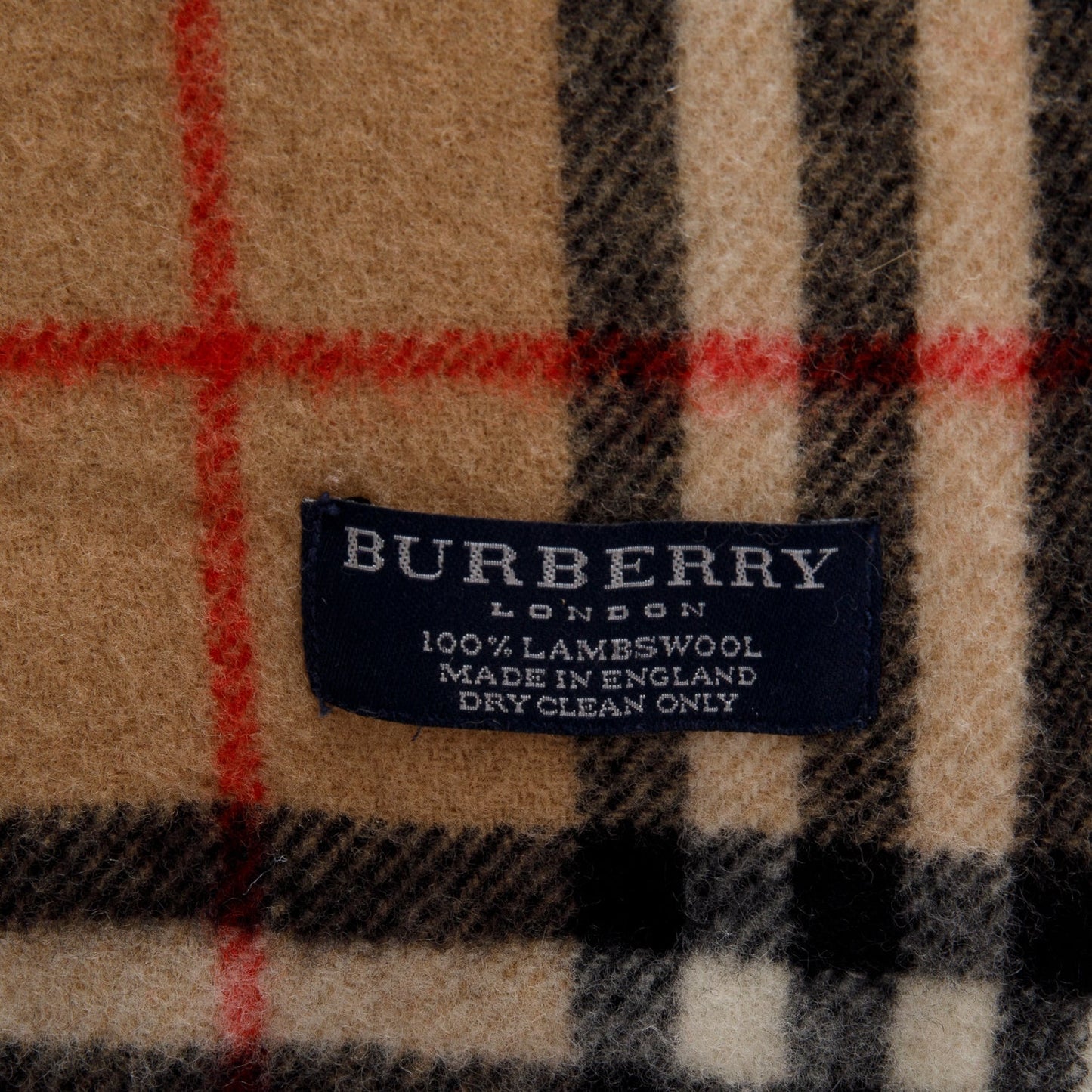 Burberry Brown House Check Wool Scarf