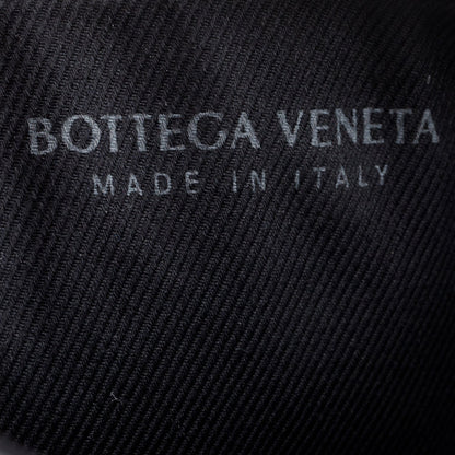 Bottega Veneta Black Nappa Leather Intrecciato Flat Pouch