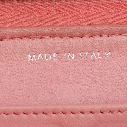 Chanel Pink Lambskin Leather Classic Long Zipped Wallet