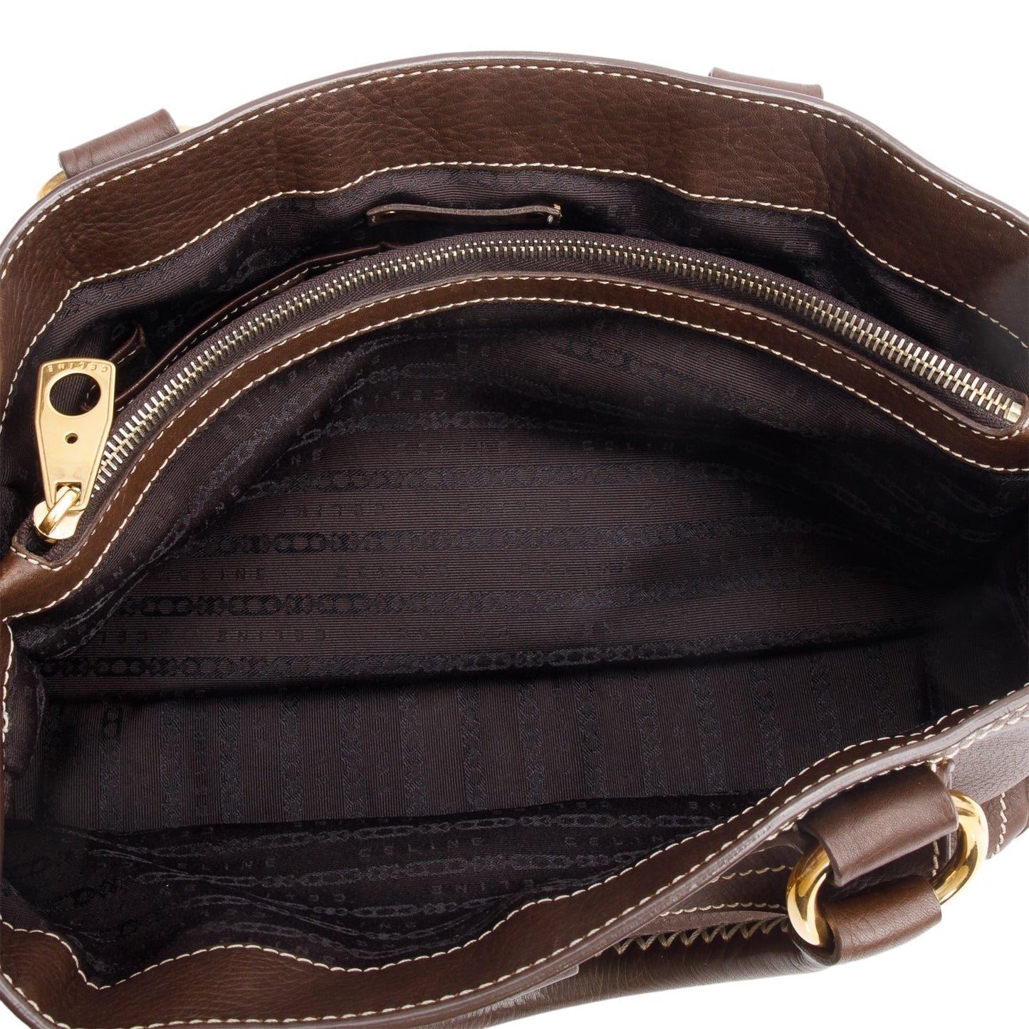 Celine Brown Leather Boogie Bag