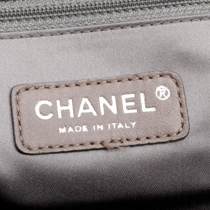 Chanel Black Glazed Lambskin North/South Reissue Tote
