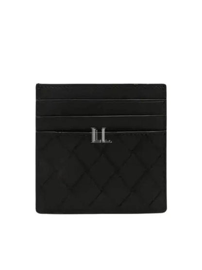 Luxury Bottega Veneta Intrecciato Card Wallet Black