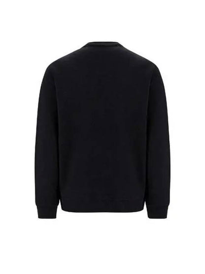 Luxury Burberry Embroidered EKD Logo Sweatshirt Black