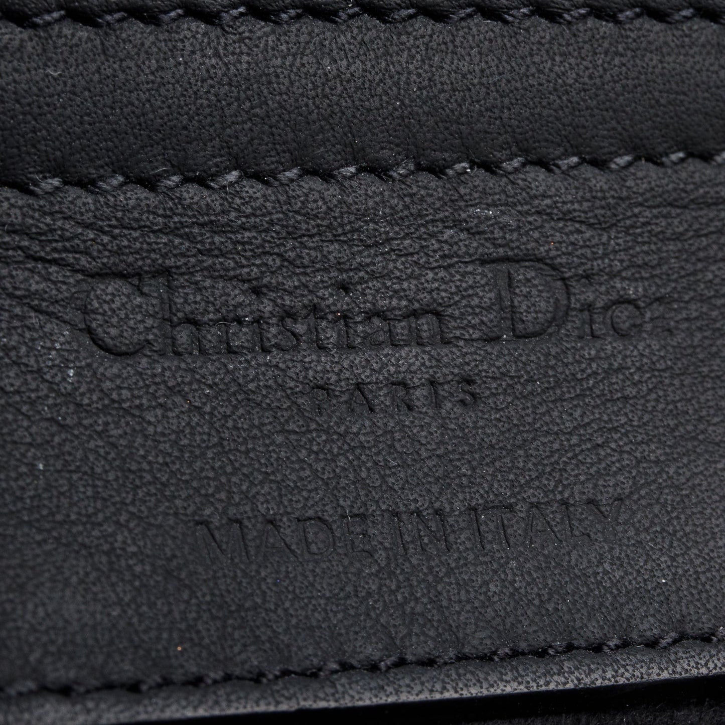Christian Dior 2021 Black Ultramatte Calfskin Leather Medium Saddle Bag
