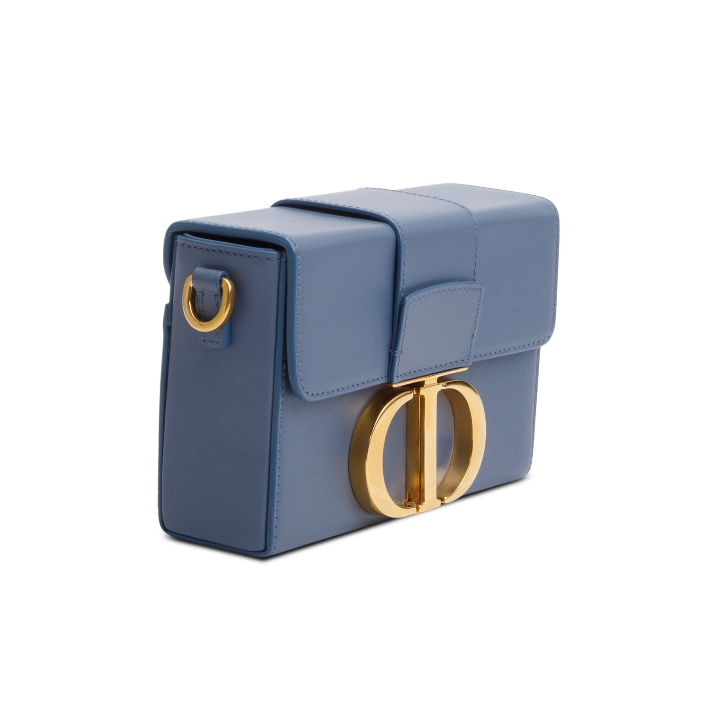 Christian Dior 2020 Blue Leather 30 Montaigne Box Bag