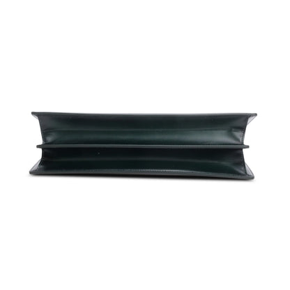 Celine Green Leather Clasp Medium Bag