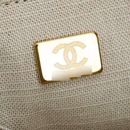 Chanel Blue Mixed Fibers Small Deauville Tote