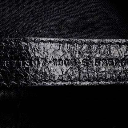 Balenciaga Black Arena Leather Le Cagole Small Shoulder Bag