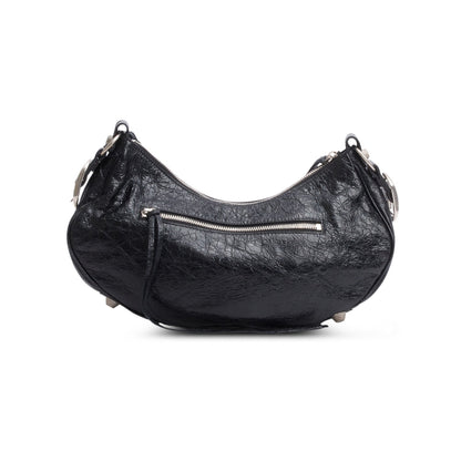 Balenciaga Black Arena Leather Le Cagole Small Shoulder Bag