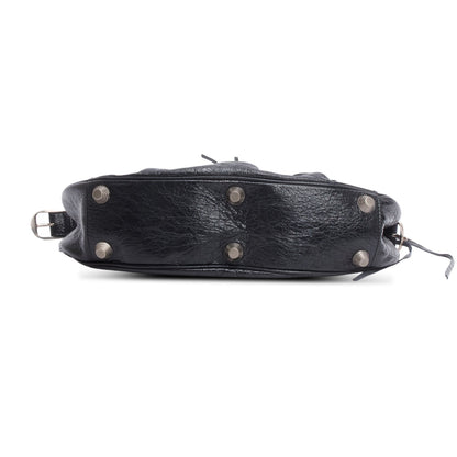 Balenciaga Black Arena Leather Le Cagole Small Shoulder Bag
