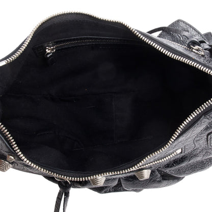 Balenciaga Black Arena Leather Le Cagole Small Shoulder Bag