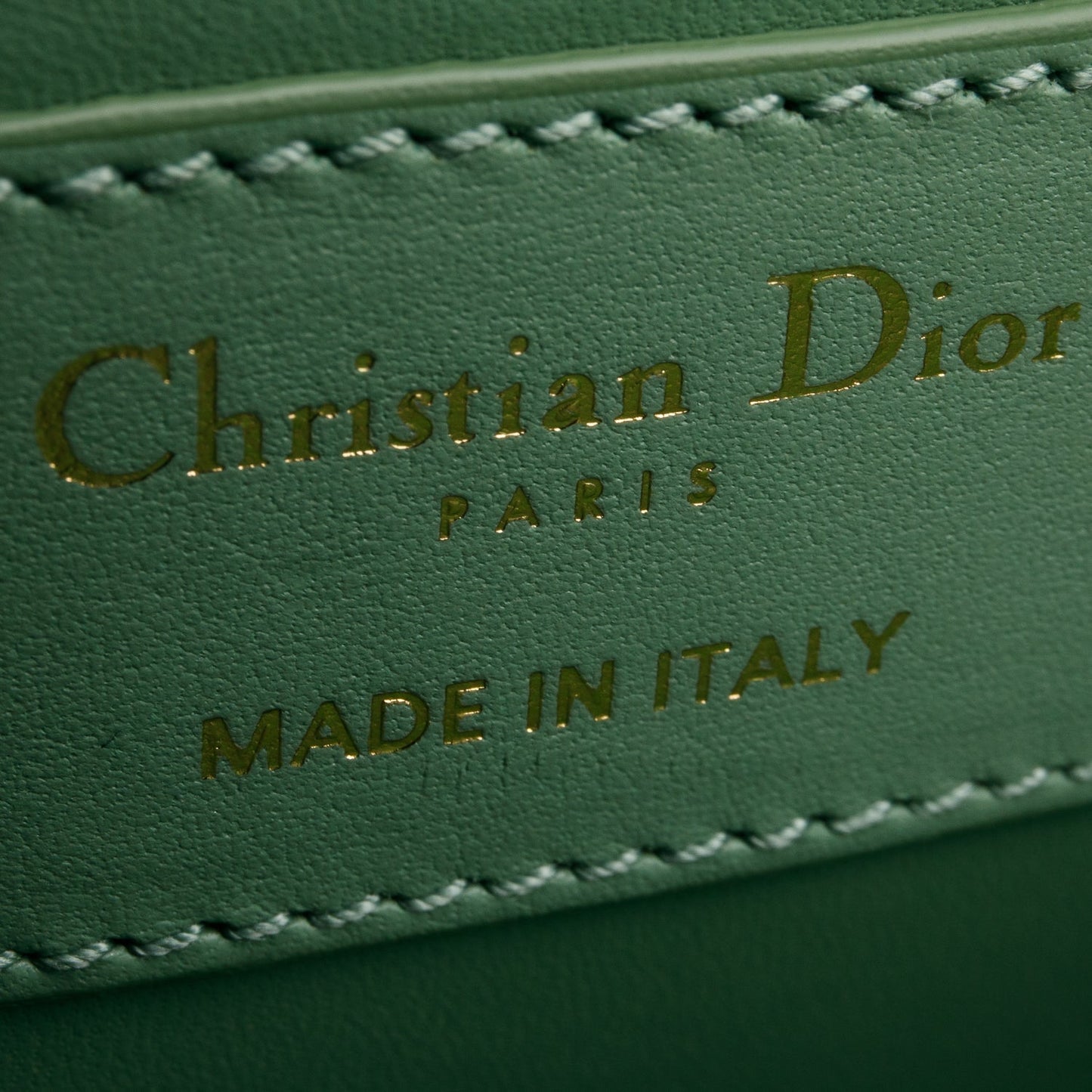 Christian Dior Green Box Leather 30 Montaigne Bag