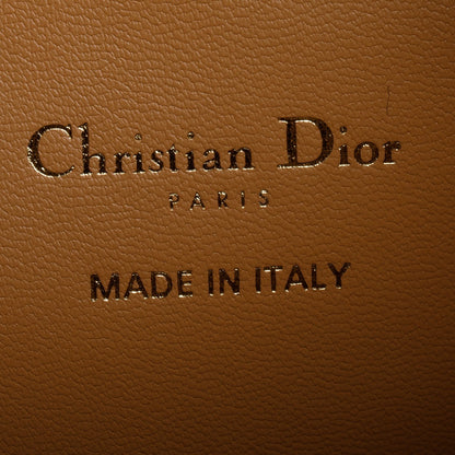 Christian Dior 2025 Brown Macrocannage Lambskin Small Caro Bucket Bag