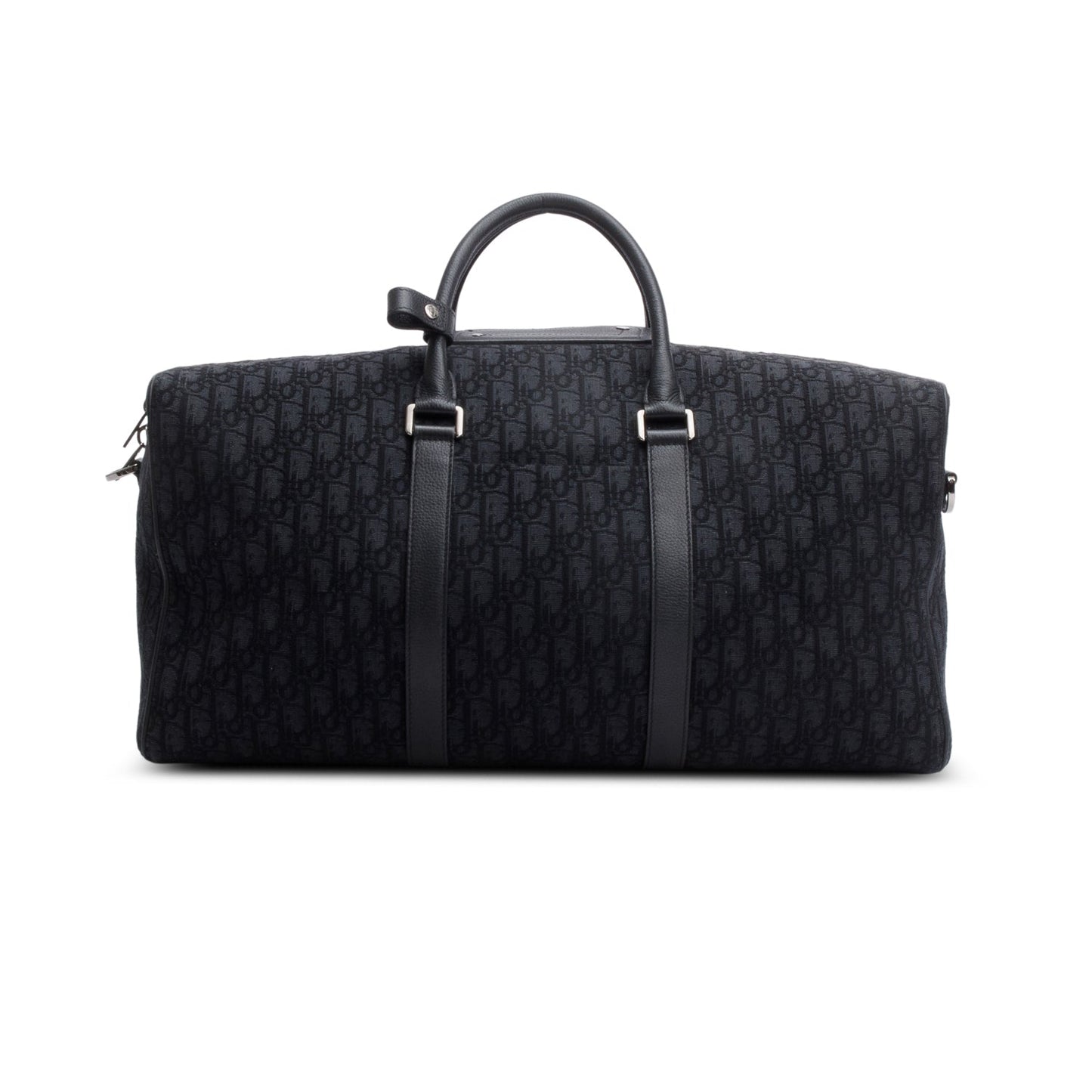 Christian Dior 2022 Black Oblique Lingot 50 Duffel Bag