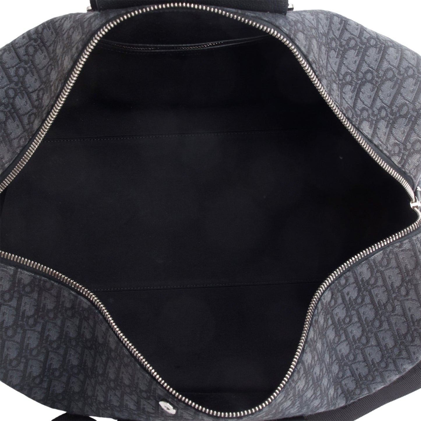 Christian Dior 2022 Black Oblique Lingot 50 Duffel Bag