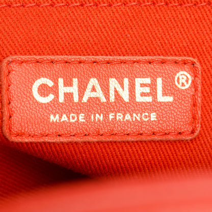 Chanel Red Grained Calfskin Small Neo Executive Shopper Tote